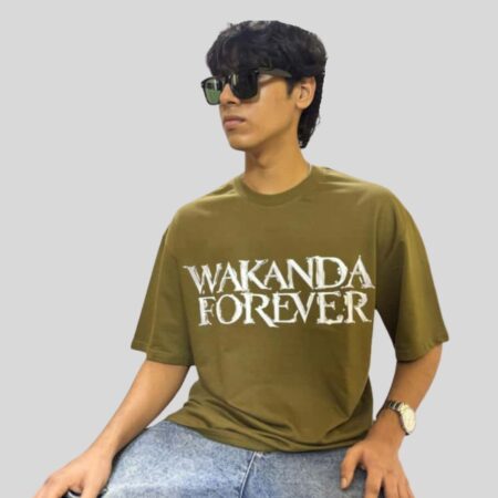 wakanda forever olive green over sized