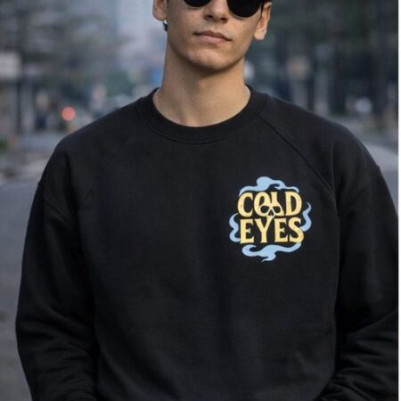 slyn “cold eyes” sweatshirt – 320 gsm black (winter collection)